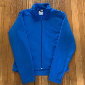 Adidas fleece zipper pull jacket
